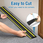 Eapele 10 ft Floor Cable Cover Protector, Heavy Duty PVC Duct Easy to Unroll, Prevent Trip Hazard for Outdoor Settings (2pcs)