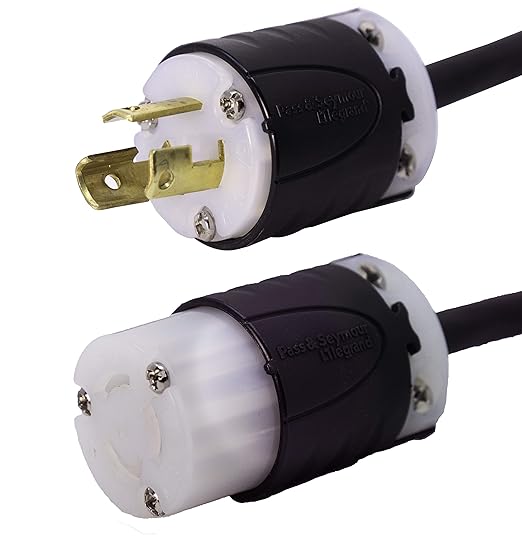 NEMA L5-15 Extension Power Cord - 3 Foot, 15A/125V, 14/3 SJOOW - Iron Box # IBX-3801-03 (3 ft)