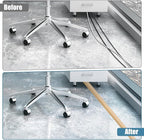 Floor Cord Covers for Wires 20FT Cable Hider Wire Cover Self Adhesive Cord Hider Floor for Offices, Homes, Workshops, Warehouses Cable Cavity 0.39" W x 0.27" H
