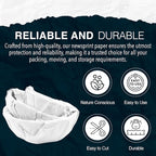 White Bulk Packing Paper Sheets for Moving | 640 sheets | 27" x 17" | 20 lb | Twin Pack | | Newsprint Wrapping Paper Sheets - Must Have in Your Moving Supplies, Packing Materials, Moving Paper Wrap
