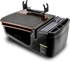 AutoExec AE-GMCD-PS-PI-21M GripMaster Car Desk for Your Vehicle Workstation and Mobile Office, Mahogany with Printer Stand and 400 watt Power Inverter