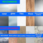 ADY Removable Double Sided Tape Heavy Duty 40 Pack, Clear Picture Hanging Strips Damage Free for Wall, Refill Adhesive Strips for Rent Room, Nano Transparent Adhesive Tape for Decor, Poster
