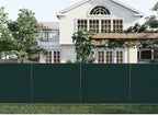 Patio 5' x 31' Outdoor Privacy Screen Freestanding Temporary Fence Panels Net Cover with Metal Poles for Outside Backyard Pool Garden Air Conditioner Fencing, Green