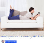 FoamTouch Upholstery Foam Cushion High Density 3'' Height x 30'' Width x 72'' Length