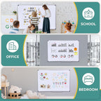 48" x 36" Magnetic Whiteboard for Wall Mount, Large Dry Erase Board with Aluminum Frame & Pen Tray,Office, Classroom, Home Use, Durable White Board for Presentations, Messages, Planning
