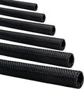 Split-Sleeve Wire Loom for High-Temperature Automotive Harness and Home Cable Management, 25ft - 1 inch Braided Cable Management Sleeve Cord Protector, Self-Wrapping Split Wire Loom