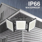 2025 Elite New Upgraded LED Flood Light Outdoor 450W 2 Pack 67500lm Stadium Flood Lights, 5000K D IP66 Waterproof Adjustable Floodlight for Street, Parking Lot
