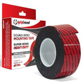 GripBond Black Super Bond Heavy Duty Double Sided Tape, 1 Roll (10 Ft), 1.2” x 120” – Waterproof Adhesive Mounting Tape for Indoor/Outdoor, Walls, Automotive, Car, LED Strip Lights, Home, Office