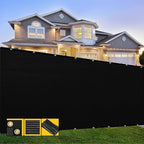 Customized 4' x 40' Black Fence Privacy Screen,with Bindings & Grommets,Heavy Duty for Gardens Backyard Patio Tennis Court Pool Construction Project Outdoor Events,We Make Custom Sizes