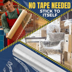Industrial Stretch Film Wrap – 18" x 1000 FT x 80 Gauge, 4 Rolls Heavy Duty Pallet Wrap | Clear Plastic Moving Wrap for Packing, Shipping, Furniture & Luggage – Durable Self-Adhering Shrink Wrap Roll