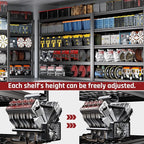 65" W Garage Shelving Heavy Duty, 5 Tier Garage Shelves, 30" D Adjustable Storage Shelving Unit, Commercial Metal Shelf for Warehouse, Pantry, School, Shop, 65" Wx30 Dx79 H, 2 Pack