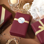 RUSPEPA Wine Red Kraft Paper Roll - 18 inches x 100 feet - Recyclable Paper Perfect for for Crafts, Art, Wrapping, Packing, Postal, Shipping, Dunnage & Parcel