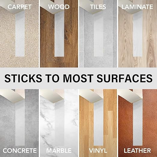 WINNOW Heavy Duty Double Sided Rug Tape 2 Inch x 45 Yards – Carpet Tape Gripper for Wood, Tile & Carpet, Non‑Slip, Strong Hold, Removable