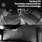 Auxko All Weather Cargo Mat Fit for Lincoln Nautilus 2024 2025 2026 TPE Liner Trunk Mat Nautilus Liner Accessories All Season Odorless Anti-Slip Black