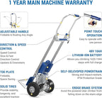 550LBS Electric Stair Climbing Hand Truck Dolly with Auto-Edge Brakes and Ground Support Device (ZW7250GC Bundle)
