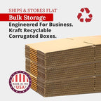 Partners Brand 14 x 12 x 6 Corrugated Cardboard Boxes, 14"L x 12"W x 6"H, Pack of , 25 | Shipping, Packaging, Moving, Storage Box for Business, Strong Wholesale Bulk Boxes 14126