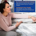 VICMORE Heavy Duty Mattress Bags 2-Pack - 4 Mil Plastic Covers for Moving & Storage, Waterproof, Tear-Resistant Protector Fits Twin XL/Full XL Mattress & Box Spring (Odorless, Recyclable)