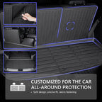 KELCSEECS® Floor Mats & Cargo Liner with Seatback Mats for 2021-2025 Chevy Tahoe & GMC Yukon 8Seats,All Weather Protection TPE Floor Liners Full Set Tahoe Accessories Black