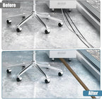 Floor Cord Covers for Wires 3.3FT Cable Hider Wire Cover Self Adhesive Cord Hider Floor for Offices, Homes, Workshops, Warehouses Cable Cavity 0.39" W x 0.27" H