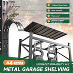 Letaya 3000LBS Storage Shelves Heavy Duty,70" H Garage Shelving Units, 4 Tier Adjustable Utility Rack Shelf,Large Metal Industrial Shelves,for Shop,Warehouse,Basement (48" W x 24" D x 70" H)