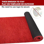 450 GSM Extra Thick Waterproof Red Carpet Runner for Events Decorations, 3X20 Ft Not Slip Red Runner Aisle Runway Rug for Wedding, Party, Banquet, Activity Entrance and Special Events Decorations