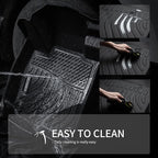 KELCSEECS® Floor Mats & Cargo Liner Custom for Mini Countryman F60 2017-2024(Not for Manual Transmission),All Weather Protection TPE Floor Liners Front& Rear Row Full Set Accessories Black