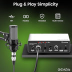 GEARit XLR Male to Female Microphone Cable (1 Feet, 6 Pack) 3-Pin Balanced Shielded Mixer, Recording Studio, Podcast - Black