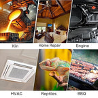 50:1 Infrared Thermometer Temperature Gun, -58°F to 1796°F Digital Laser Temp Gun for Cooking, Pizza Oven, BBQ, Fridge IR Thermometer Gun for HVAC, Engine, and Industrial Use
