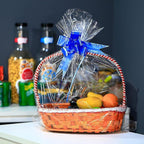 30 Packs Large Clear Cellophane Bags 14x20 18x24 24x30 Inches Jumbo Gift Basket Wraps Extra-large Transparent Plastic Bags for Fruit Basket, Gift Wrap, Treats, Arts and Crafts, 30 pcs Pull Ribbon Bow Ties