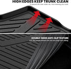 LASFIT Backrest & Cargo Mats for Hyundai Ioniq 9 2026, All Weather TPE Custom Fit Hyundai Ioniq 9 2026 Full Set Car Accessories Backrest Mats & Trunk Liners,Black