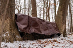 WHITEDUCK Super Heavy Duty Poly Tarp Cover 16 Mil & 10 Mil with Grommets and Reinforced Edges (Brown, White & Silver Black) (Brown- 16 Mil, 100' x 100')