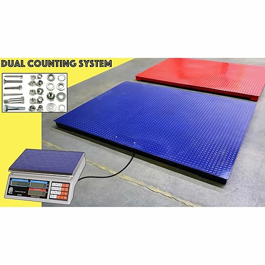 Liberty Scales LS-700-DC Dual Counting Smart Weighing Scale Systems, Size 36" x 36" (3' x 3') - C-Scale 6 lb x .0002 lb/Floor Scale 1000 lb x .2 lb