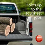 RESILIA Truck Bed Mat Liner – Universal Size, Durable Heavy-Duty All-Weather Protection for Your Truck, Cargo Van, or SUV, Pickup Accessories, Trim to Fit, Black, Thick 4 Foot x 6 Foot, Made in USA