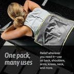 Hot & Cold Reusable Gel Packs (XL, 1 Pack) Flexible Soft Compress - Ice & Heat Therapy for Injuries, Back, Shoulder, Hip, Knee, Joint Pain, Swelling, Bruises, Post Surgery - Sport Temp