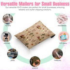 10x13 Poly Mailers – Western Boho – Waterproof, Tear-Resistant Shipping Bags with Adhesive Seal – 50 Pack – Package Mint