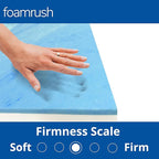 FoamRush 11" x 24" x 72" Gel Memory Foam Bench Cushion Replacement Medium Firm (Upholstery Foam, Seat Replacement, Upholstery Sheet, Foam Rubber Padding, Couch, Sofa Cushion, Mattress) Made in USA