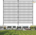 5 Panels No Dig Decorative Outdoor Garden Fence for Yard, 48 in(H) X 13.13 ft(L) Animal Barrier Fencing Rustproof Metal Wire Panel Border for Dog, Rabbits, and Patio Temporary Ground Stakes