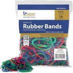 Upgrade Rubber Bands, Assorted Sizes & Colors, 1 lb 3-Pack, USA