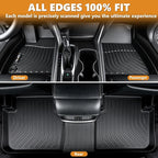 AIPOIL® Floor Mats & Cargo Liner Set for 2025-2026 Mini Countryman All Weather Protection TPE Anti-Slip Automotive Full Set Custom Car Mats Accessories - Black