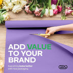 Purple Kraft Paper Roll 12" x 1200" (100 feet) with Cutter - USA-Made Wrapping Paper for Packing, Moving, Shipping & Crafts/Arts - 100% Recyclable Natural Craft Material by IDL Packaging