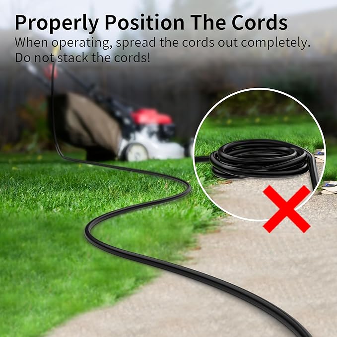 HUANCHAIN Indoor Outdoor Black Extension Cord 100 ft Waterproof, 16/3 Gauge Flexible Cold-Resistant Appliance Extension Cord Outside, 10A 1250W 16AWG SJTW, 3 Prong Electric Cable, ETL