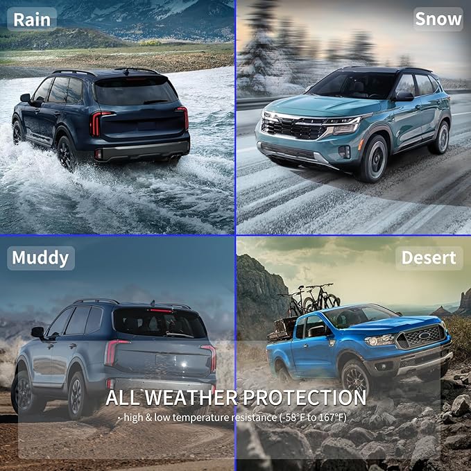 KELCSEECS® Floor Mats & Cargo Liner Custom for 2020-2025 Nissan Versa All Weather Protection TPE Floor Liners Front& Rear Row Full Set Nissan Versa Accessories Black