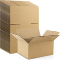 Frametory 8x6x4 Pack of 28 Corrugated Cardboard Packing Shipping Mailing Moving Carton Boxes, Brown