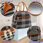 FlowFly Insulated Lunch Cooler Bag - Tote Bag Organizer for Women/Men, W&B