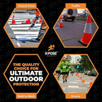 Xpose Safety 18 Inch Orange Traffic Cones 6" Collar - Bulk Full Pallet 928 Pack Multipurpose PVC Plastic Safety Cone for Parking, Soccer, Caution, Kids, and Construction - DOT Approved