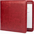 CANOPUS Car Registration and Insurance Holder, PU Leather Card Holder, Vehicle Glove Box Organizer for Auto, SUV, Truck and Motorcycle, Red