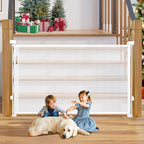 Retractable Baby Gates Dog Gate for Stairs, 55" Wide Mesh Baby Gate Pet Gate for The House, 34" Tall Child Safety Gates for Doorways, Hallways, Deck, Porch, Indoor, Outdoor