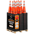 Xpose Safety 36 Inch Orange Traffic Cones with 6" & 4" Collars - Bulk Full Pallet 252-Pack - Multipurpose PVC Plastic Safety Cone for Parking, Soccer, Caution, Kids and Construction - DOT Approved