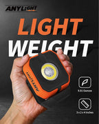 Rechargeable Work Light with 4 Modes,1200LM Magnetic Work Light with IP65 Waterproof, 3350mAh Battery Led Work Lights,150° Rotate for Car Repair, Camping, Emergency (1 Pack)