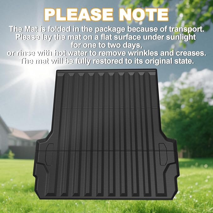 Truck Bed Mat 5FT for Chevy Colorado/GMC Canyon 2026 2025 2024 2023, All Weather TPE Heavy Duty Truck Mat Rear Bed Liner Cargo Mat for 2026 2025 Chevrolet Colorado Accessories